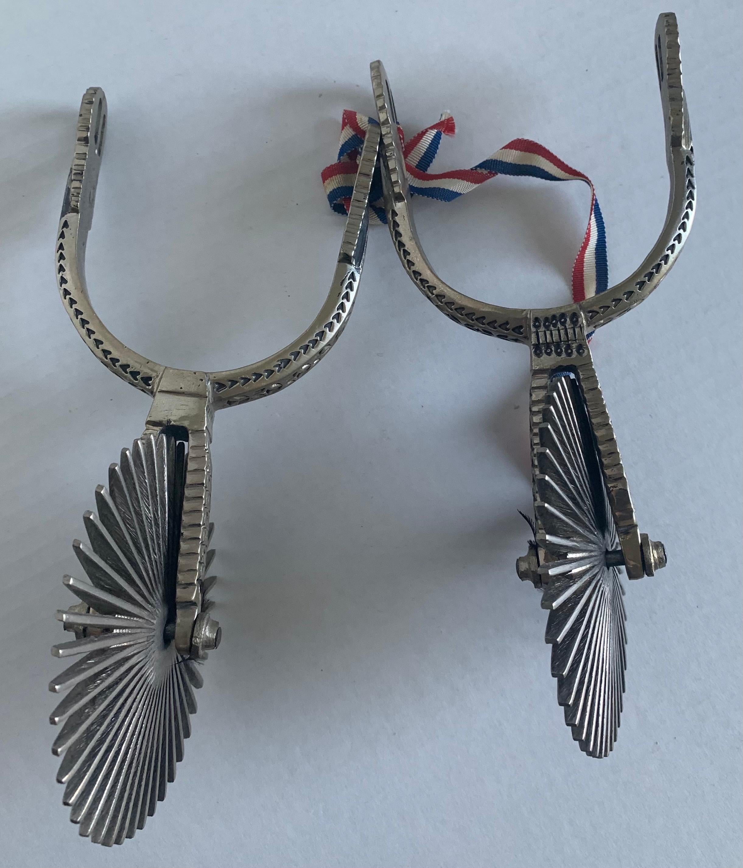 Chilean Metal Huasos Spurs For Sale 3