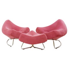 "Chili" Lounge Chairs & Ottoman by Paul Falkenberg for Rom