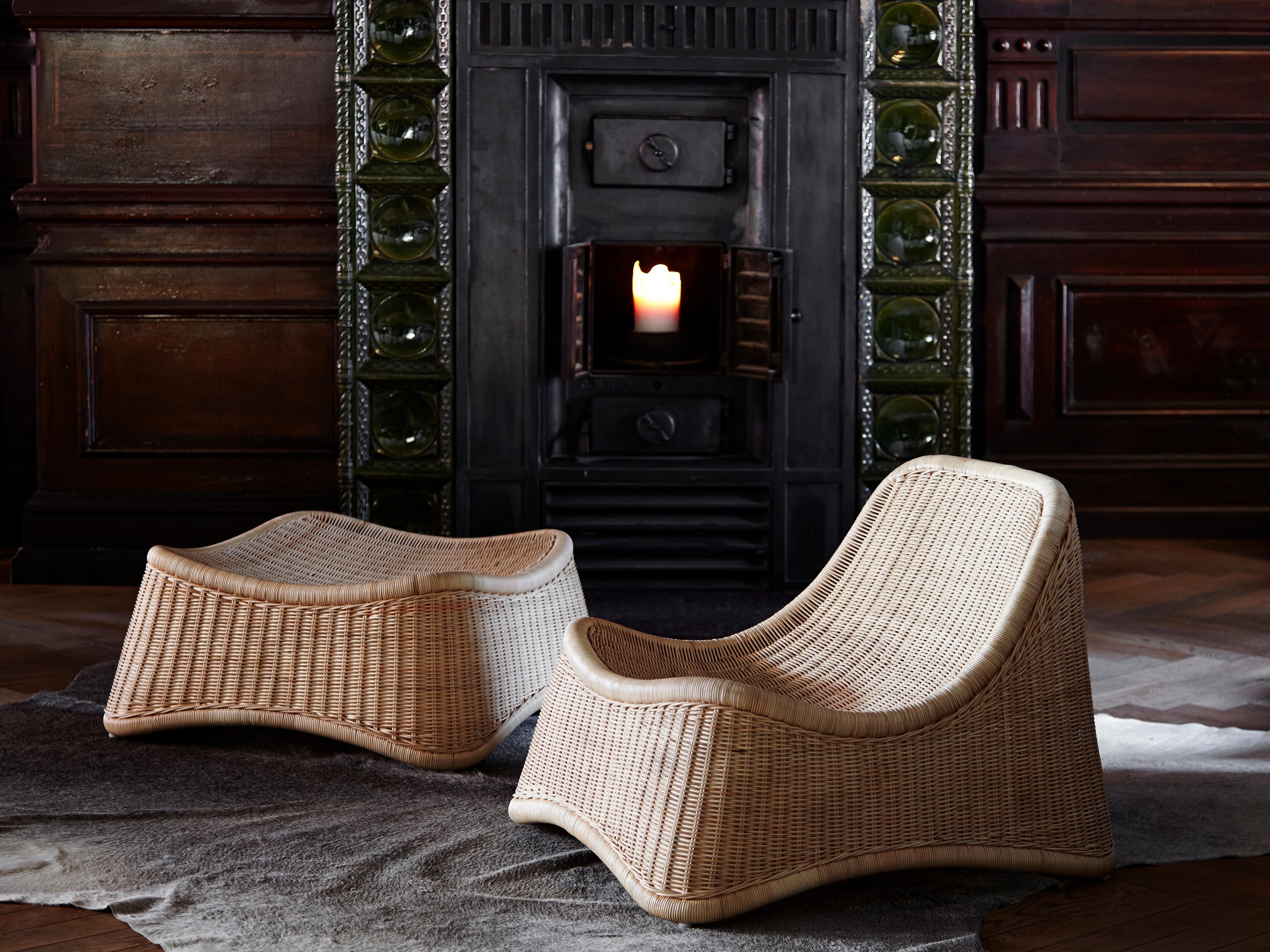Mid-20th Century Chill Lounge Chair and Ottoman by Nanna Ditzel, New Edition For Sale
