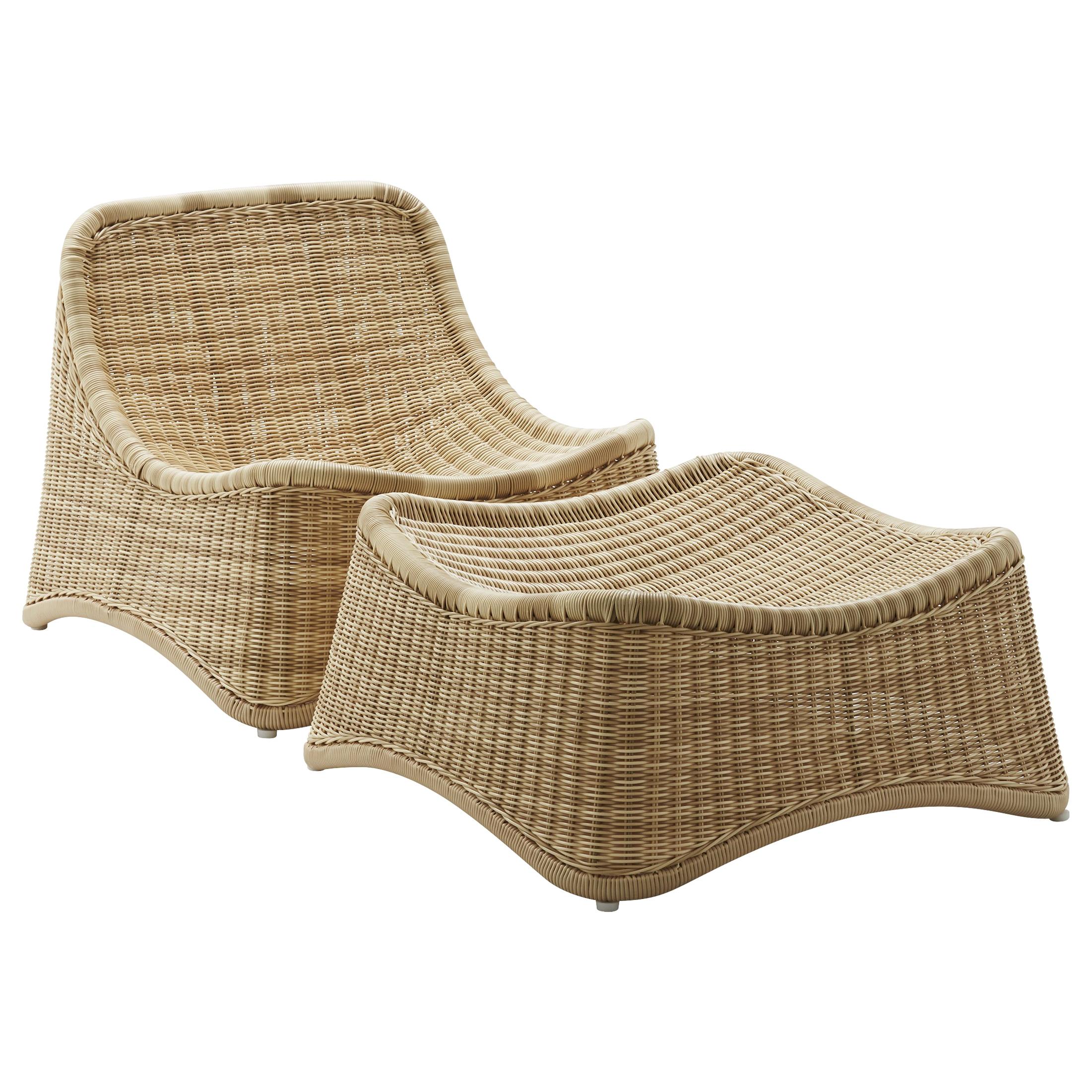 Chill Lounge Chair and Ottoman by Nanna Ditzel, New Edition For Sale