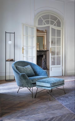 Sillón Chillout de terciopelo especial Vegas marrón de Giuseppe Viganò