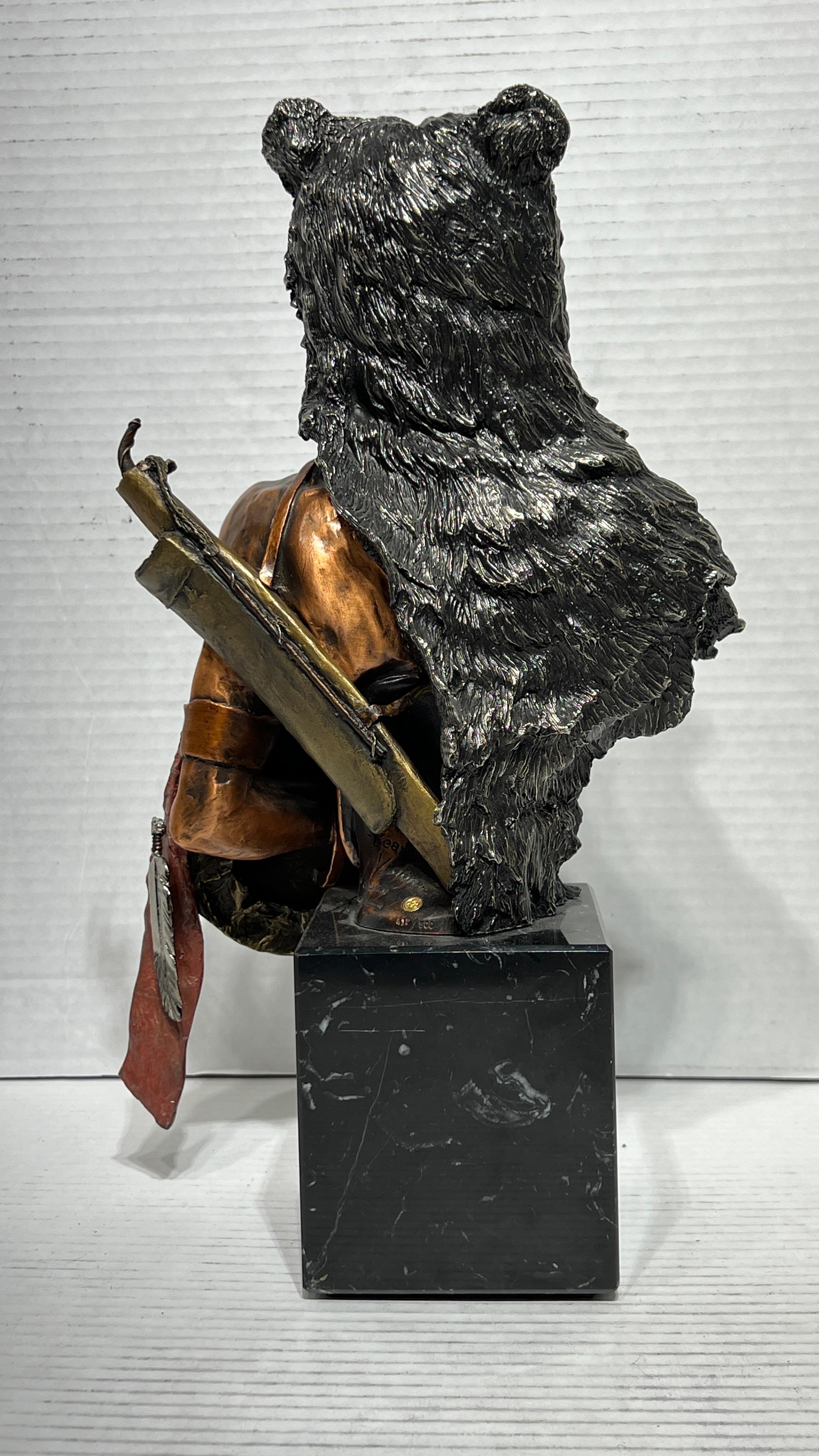 Chilmark Limited Edition Sculpture of American Indian Entitled Bear Vision 5