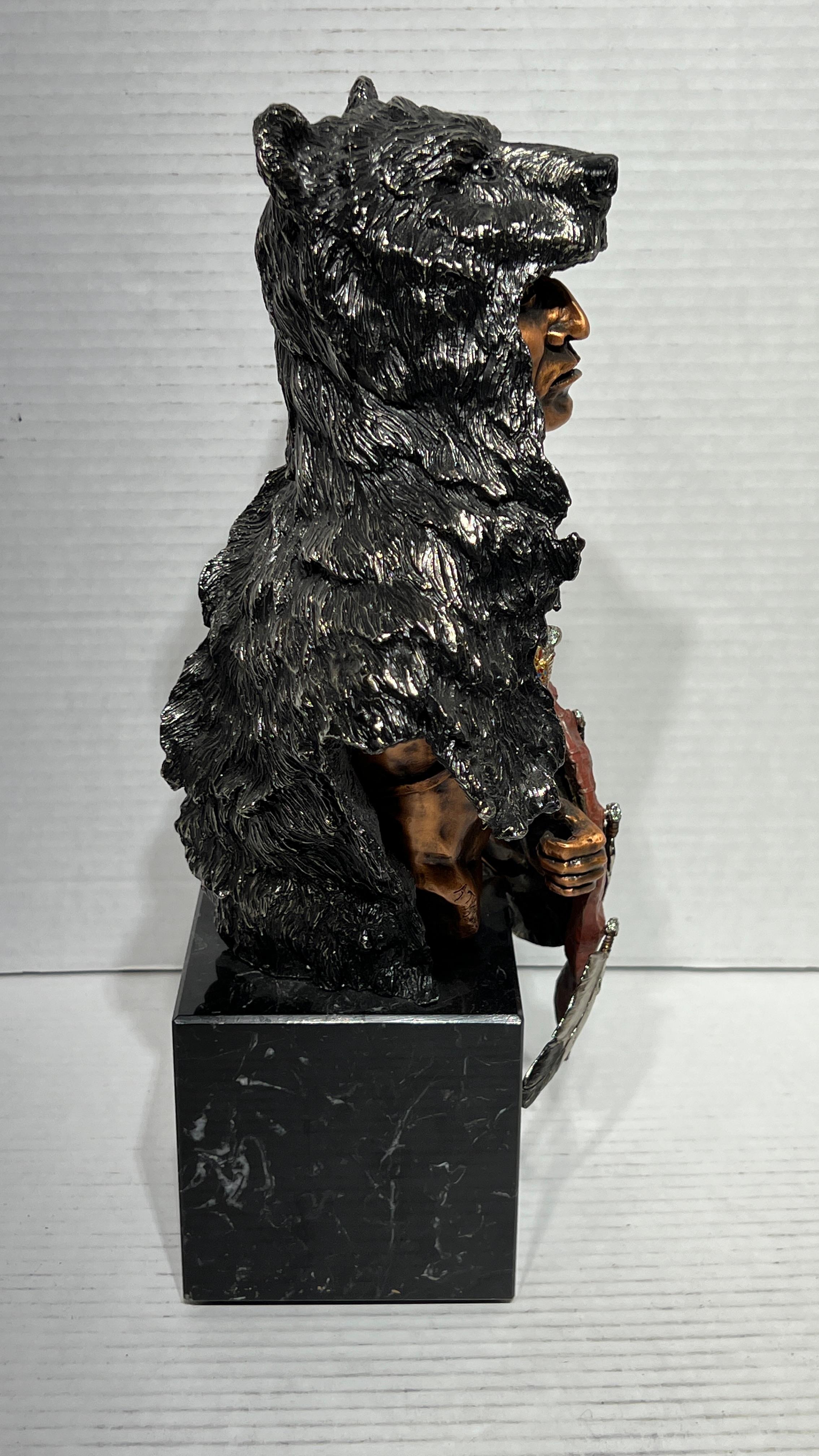 Chilmark Limited Edition Sculpture of American Indian Entitled Bear Vision 6