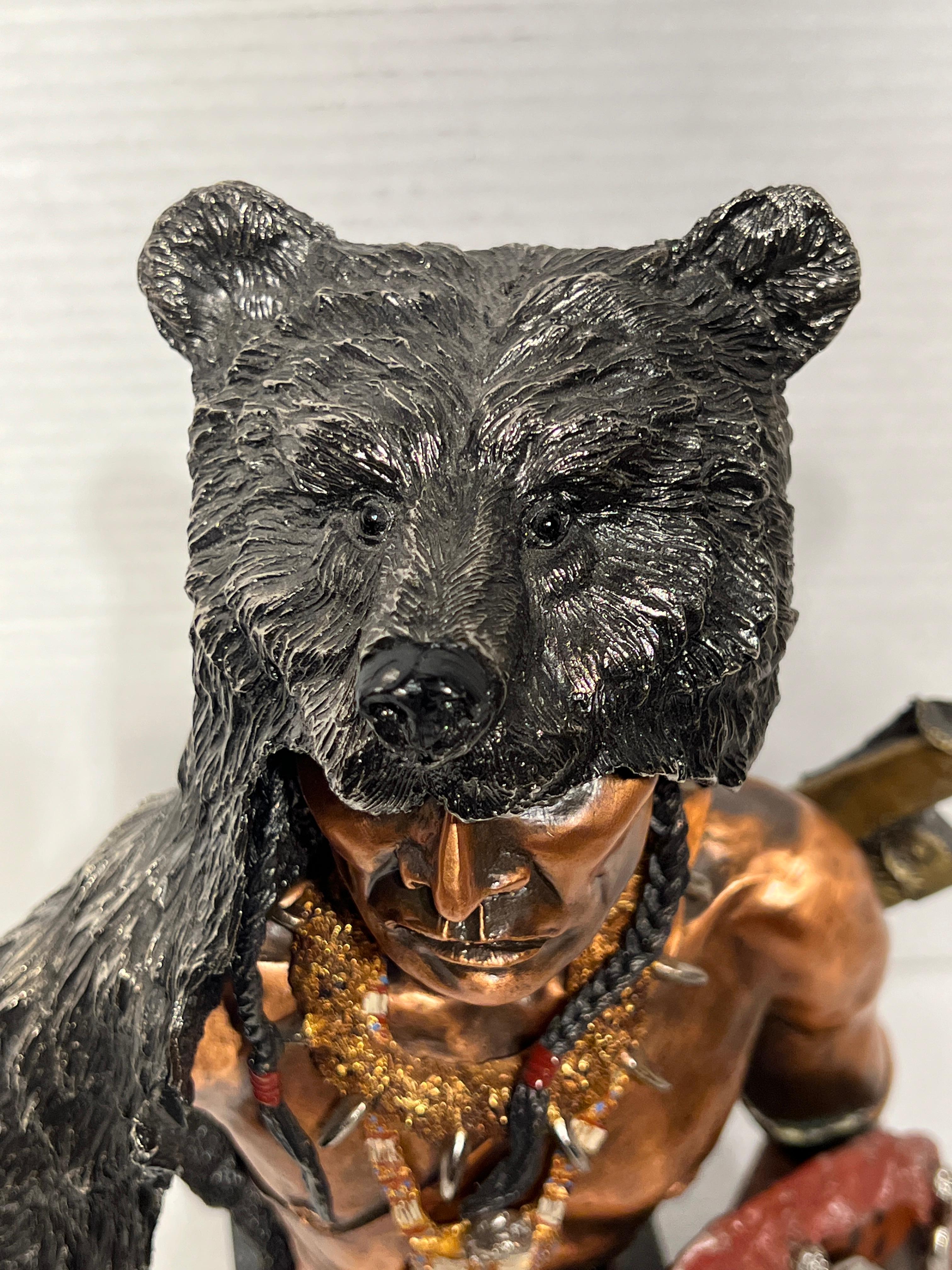 Chilmark Limited Edition Sculpture of American Indian Entitled Bear Vision 9