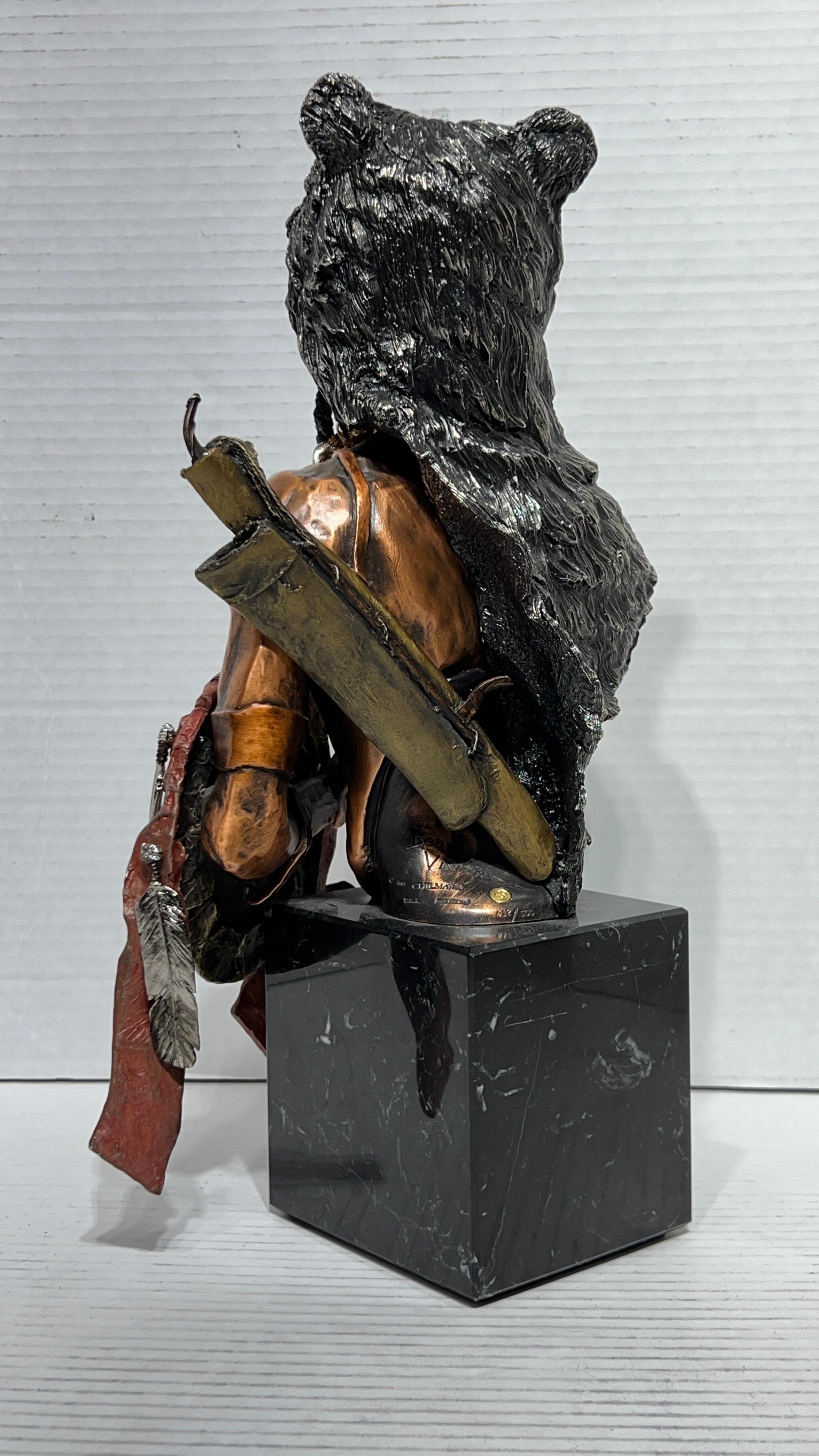Chilmark Limited Edition Sculpture of American Indian Entitled Bear Vision 2