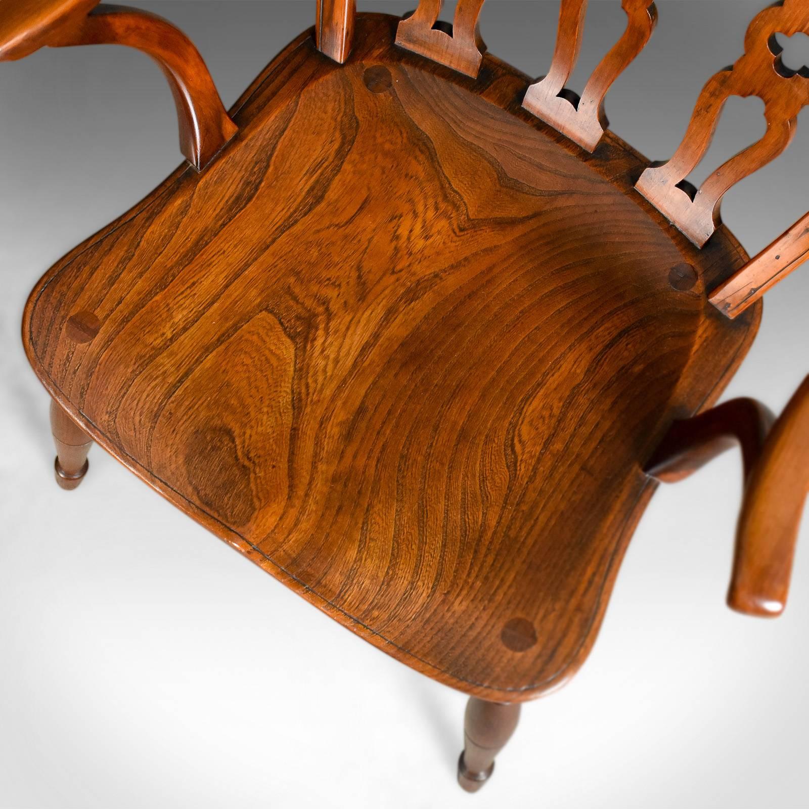 Chiltern Bodgers Chair, High Wycombe, English, Yew Elm Windsor, circa 1948 2