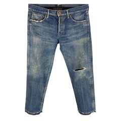 CHIMALA Size 31 Indigo Wash Selvedge Denim Zip Fly Jeans