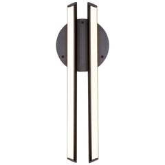 CHIME 23 - Black Vertical Geometric Modern LED Sconce Light Fixture