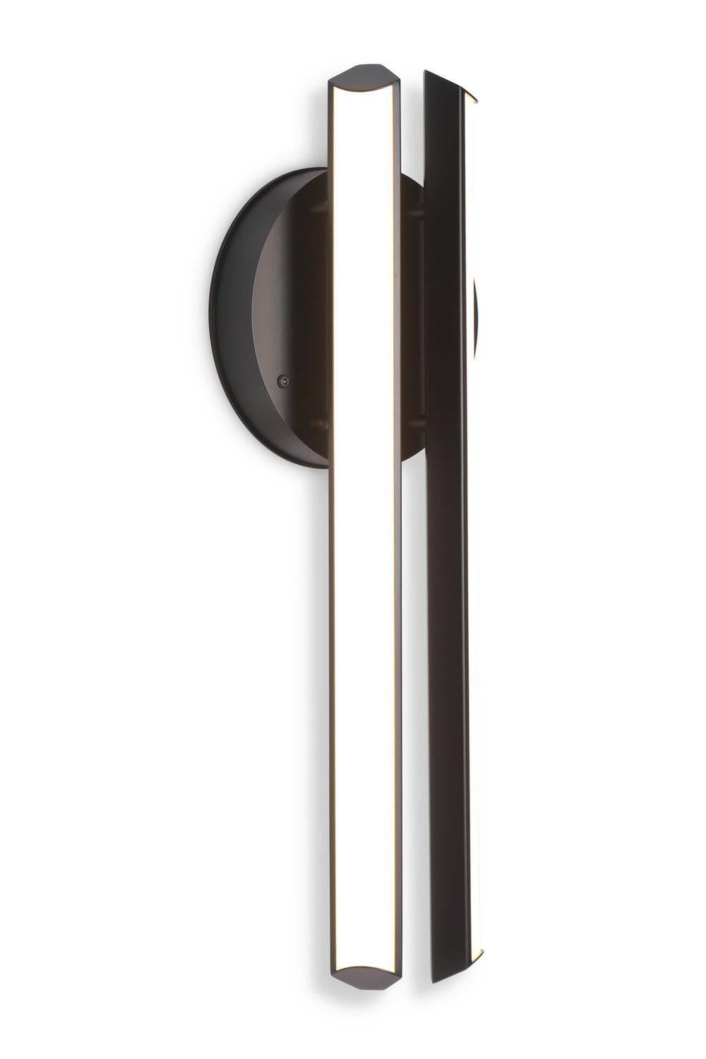 CHIME 23 Vertikale geometrische moderne LED-Wandleuchterleuchte (Moderne) im Angebot