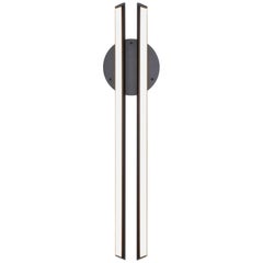 CHIME 35 - Schwarze, vertikale, geometrische, moderne LED-Leuchte