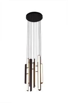 Chime Chandelier, Geometric Modern Vertical Chandelier LED Light Fixture