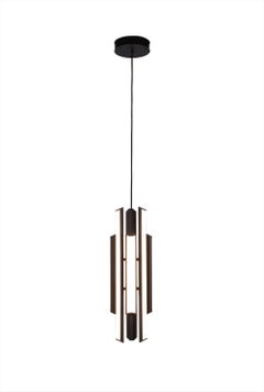Chime Pendant 23, Geometric Modern Vertical Chandelier LED Light Fixture