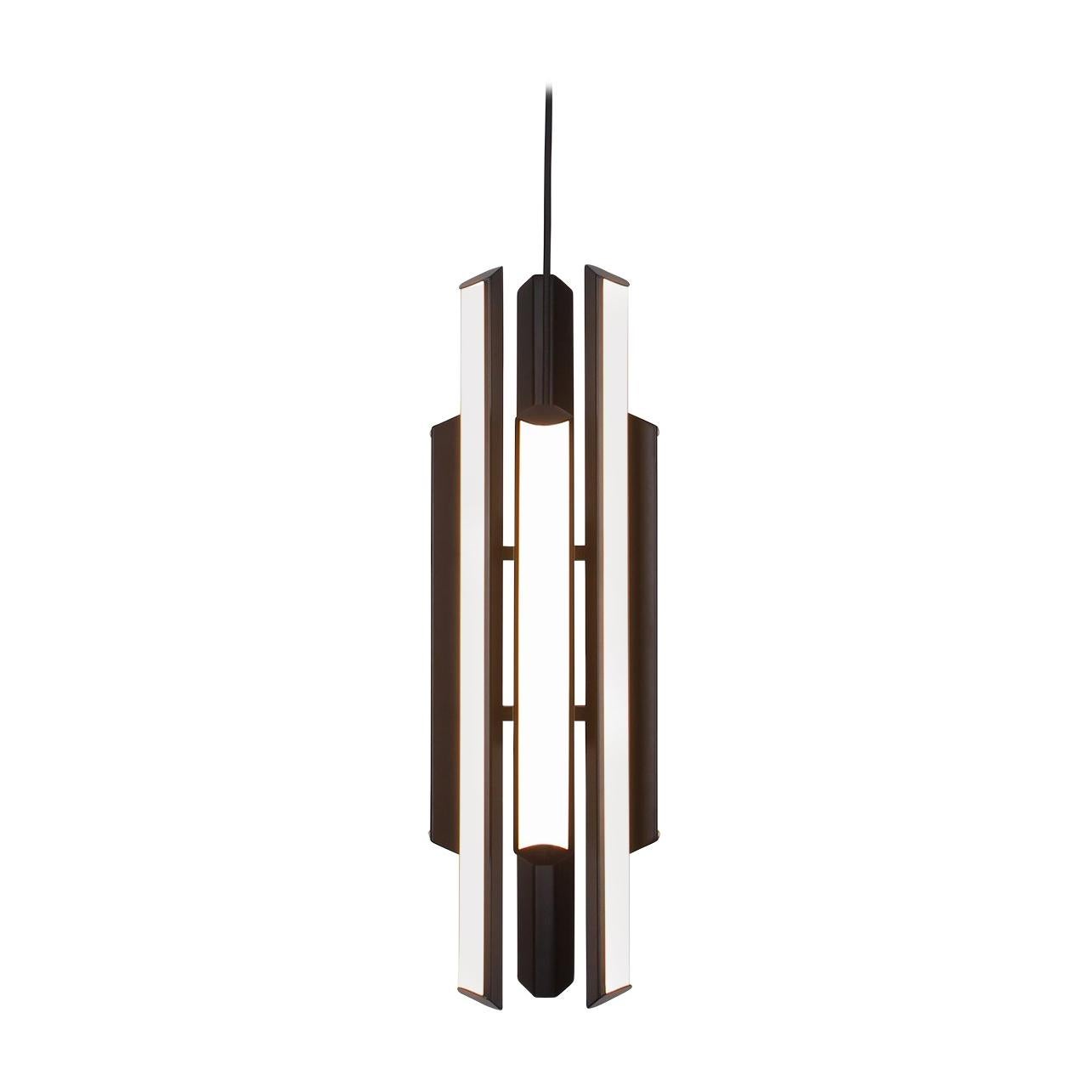 Chime Pendant 23, Geometric Modern Vertical Chandelier LED Light Fixture