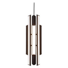 Chime Pendant 23, Geometric Modern Vertical Chandelier LED Light Fixture