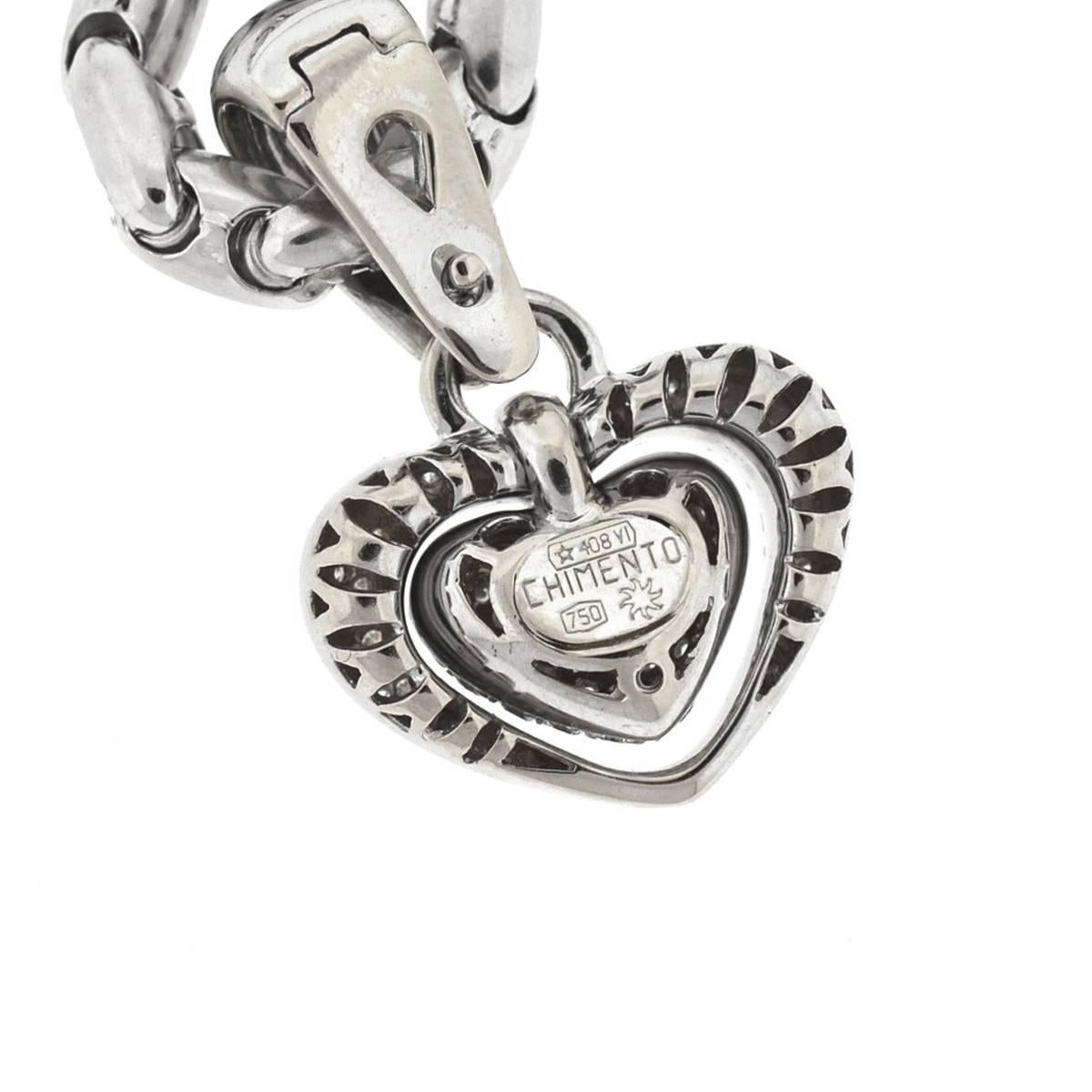 heart pave necklace