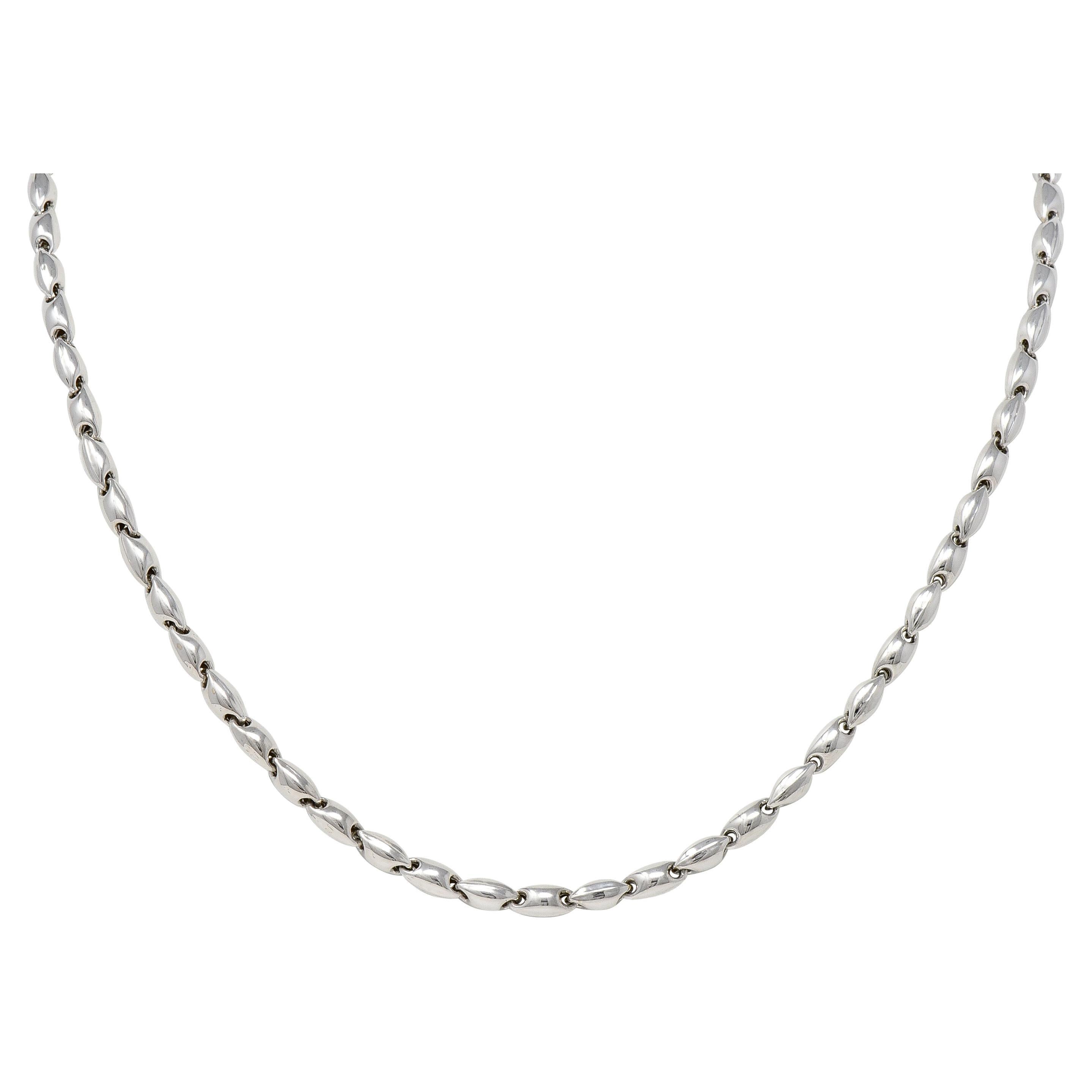 Chimento Collana a catena d epoca in oro bianco 18 kt. su 1stDibs