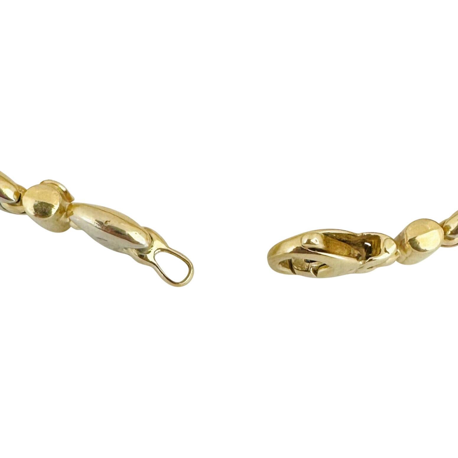 Chimento, bracelet à maillons fantaisie en or jaune et blanc 18 carats, Italie  1