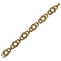 Chimento - Bracelet vintage italien à maillons en or jaune 18 carats