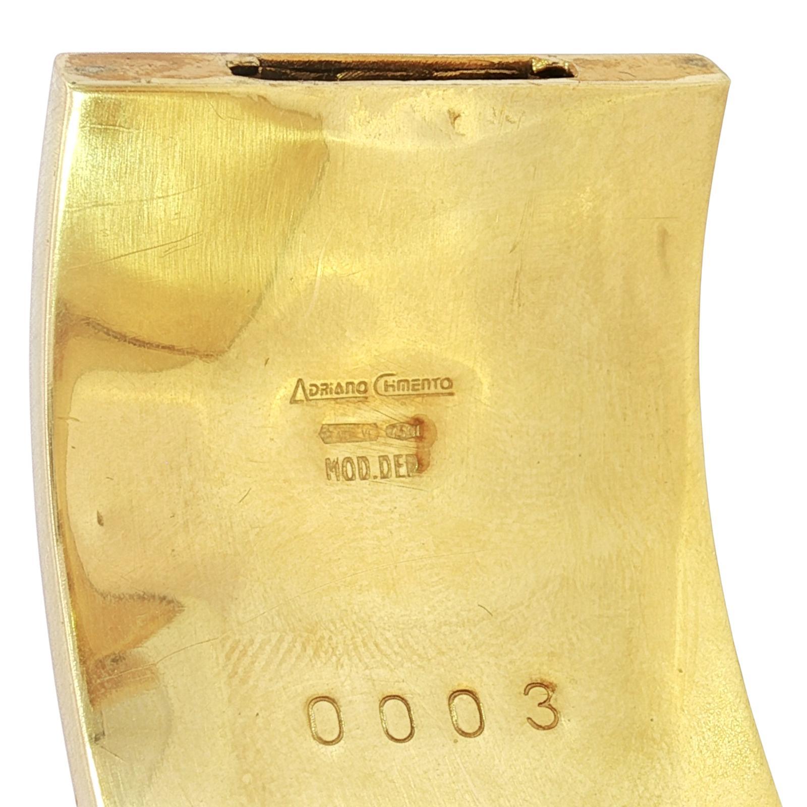 Chimento Bracciale alba con diamanti 18 carati in oro giallo massiccio ~11.56ctw in vendita 7