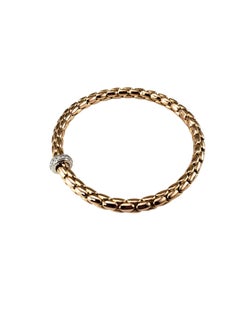 Chimento 18K Rose and White Gold Diamond Stretch Spring Bracelet #25059