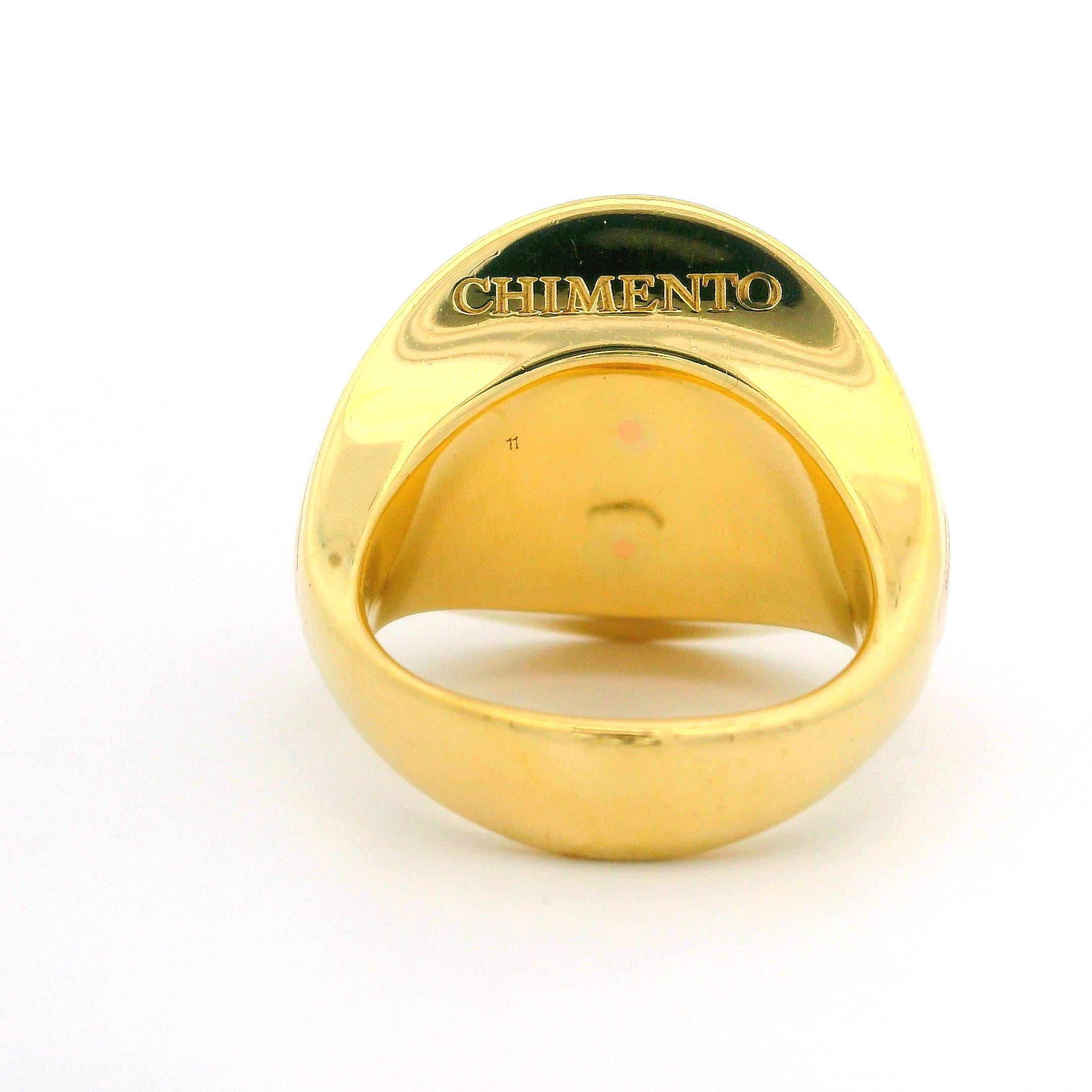 Material: Solid 18k Yellow Gold - 18k Rose Gold Center
Weight: 15.17 Grams
Ring Size: 7.0 ( fitted on finger, please contact us prior to purchase with sizing inquiries)
Ring Width: 20.11mm (0.79