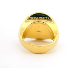 Chimento 18k Yellow & Rose Gold Textured Bombe Statement Ring