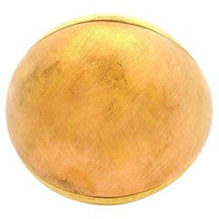 Chimento 18k Yellow & Rose Gold Textured Bombe Statement Ring