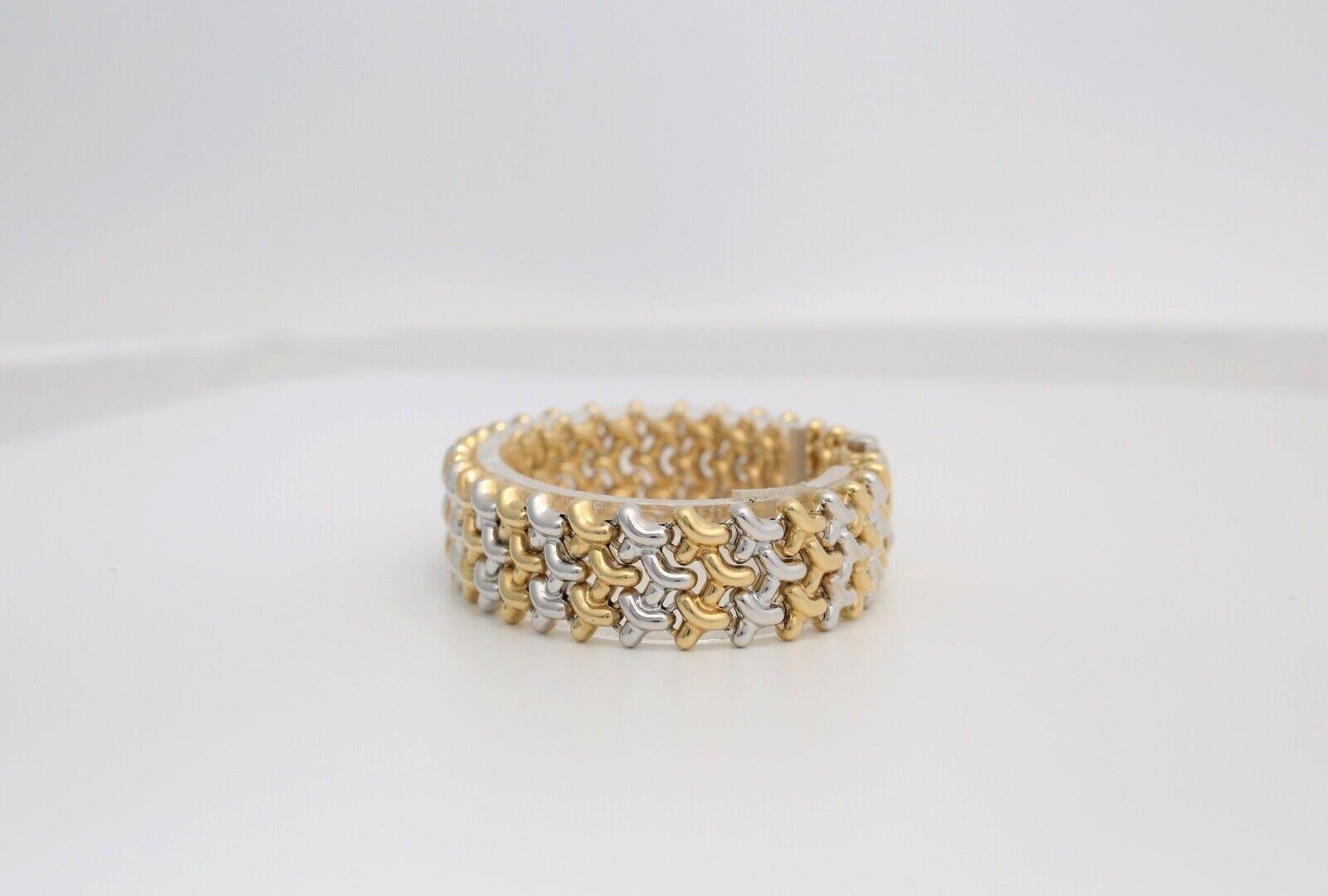 Chimento 18k Gelb- und Weißgold Mesh-Armband, 7,5 Zoll - 27,4g 1