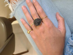 Chimento 18kt Rose Gold, 4.49ct. Black Diamond Luna Ring