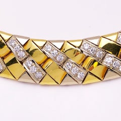 Chimento 18KT Yellow & White Gold Reversible Necklace with 3.60ct. Diamonds