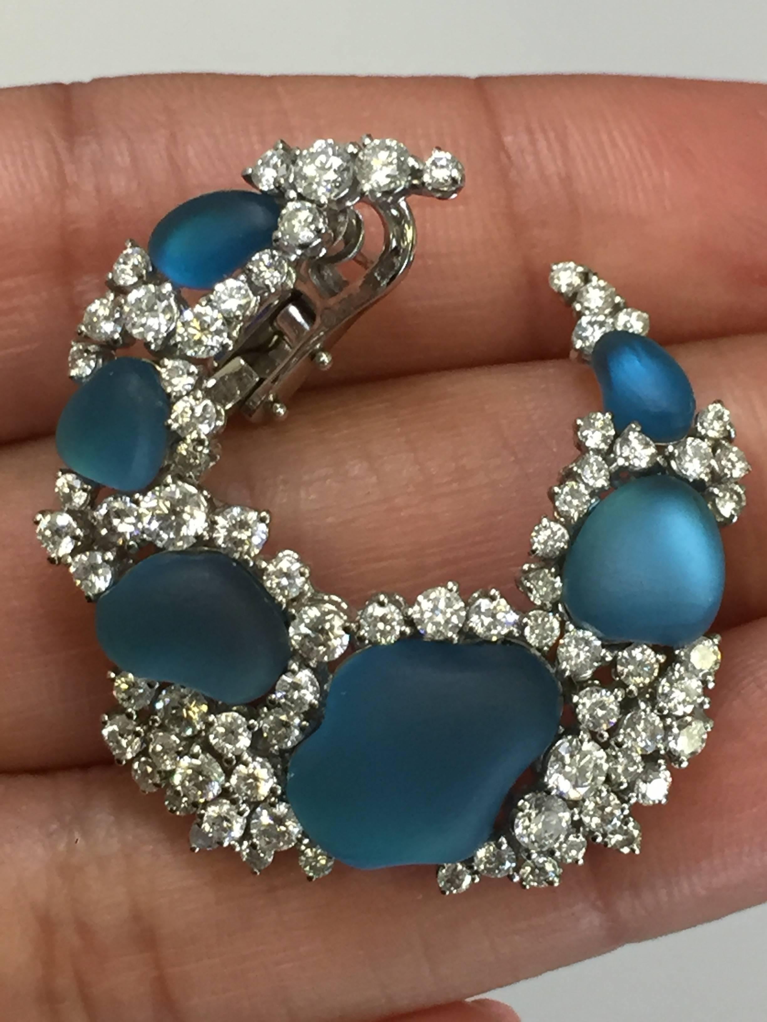 Gorgeous Chimento blue topaz and white diamond earrings.  Lever back with post for ease and comfort.