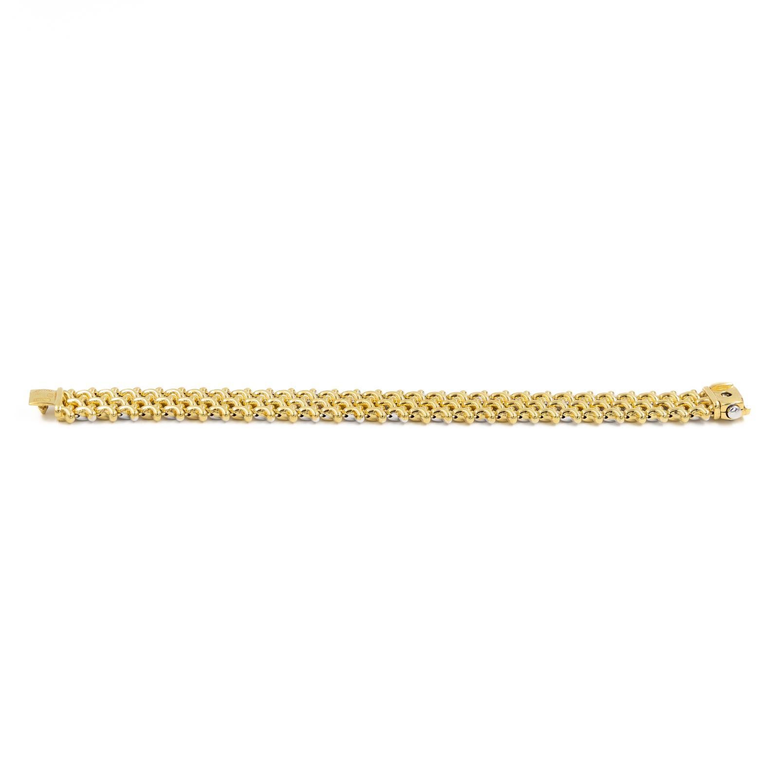 Chimento Bracelet Yellow Gold Diamond In Excellent Condition For Sale In PARIS, FR