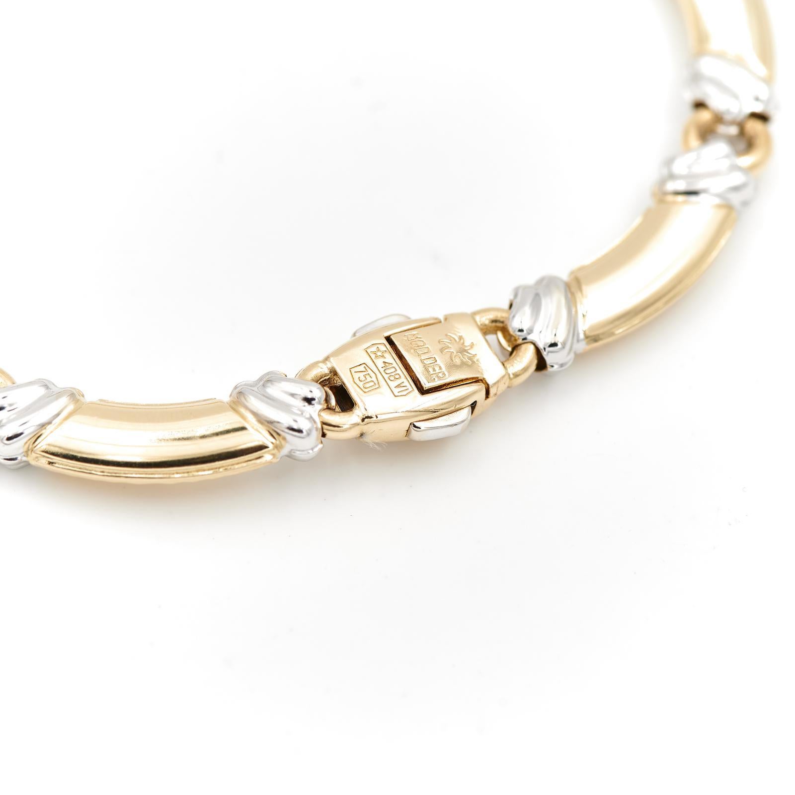 Brilliant Cut Chimento Chain Necklace Yellow Gold Diamond For Sale