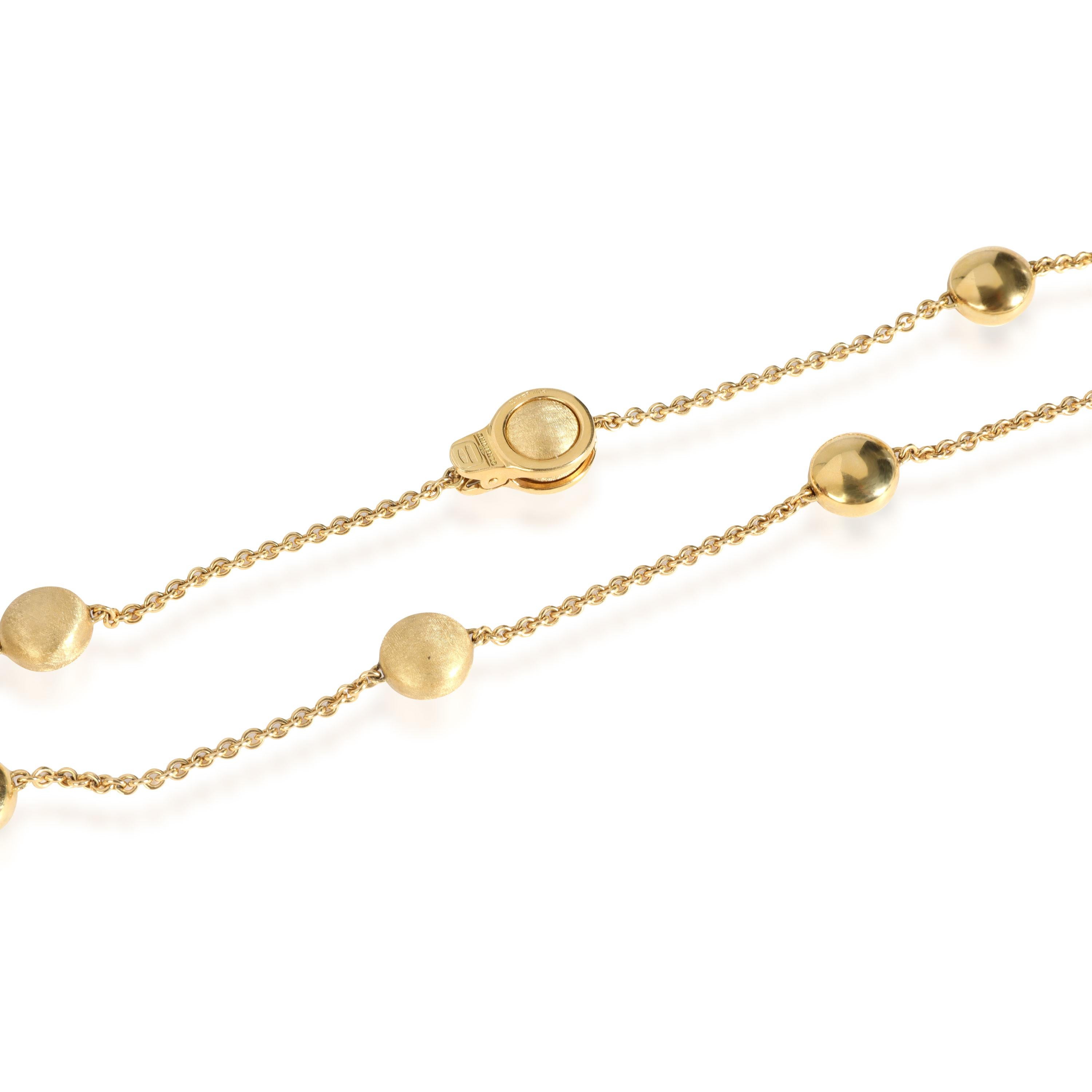 gold bead station necklace