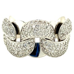 Chimento Diamond Link Ring in 18 Karat Gold