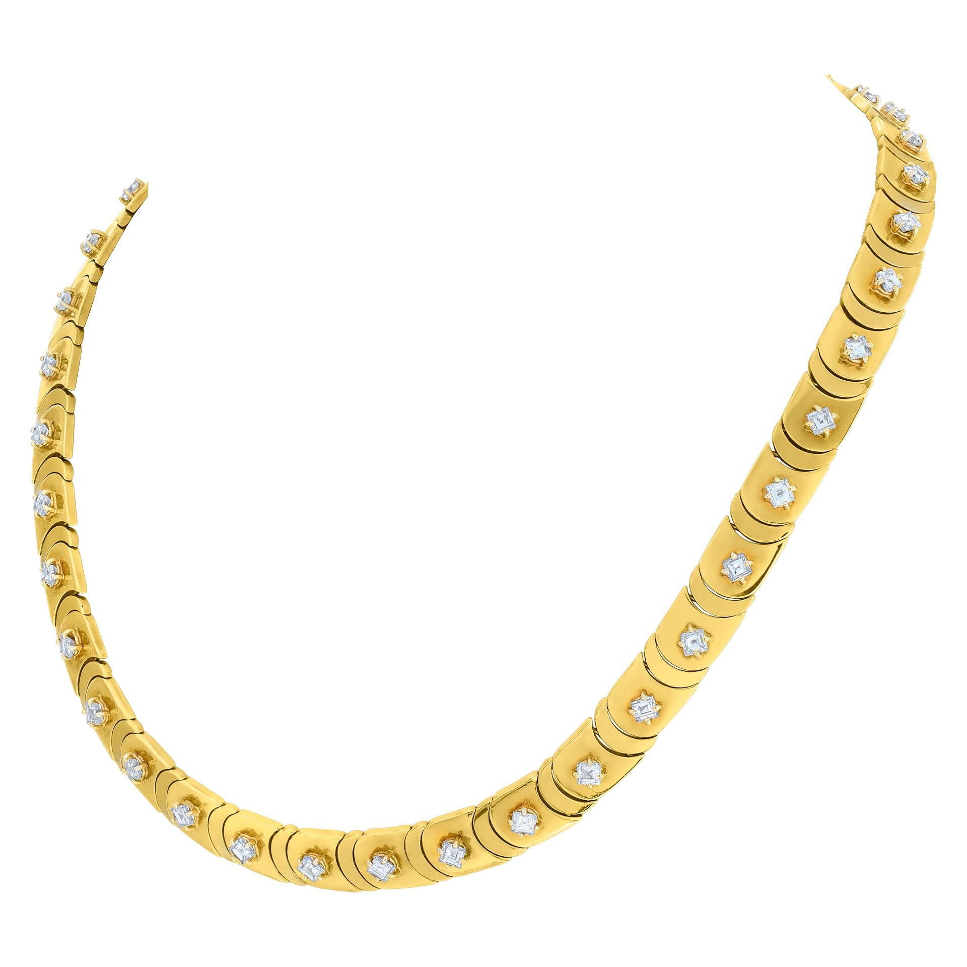 Women's Chimento Diamond Necklace/Choker with Bracelet in 18 Karat