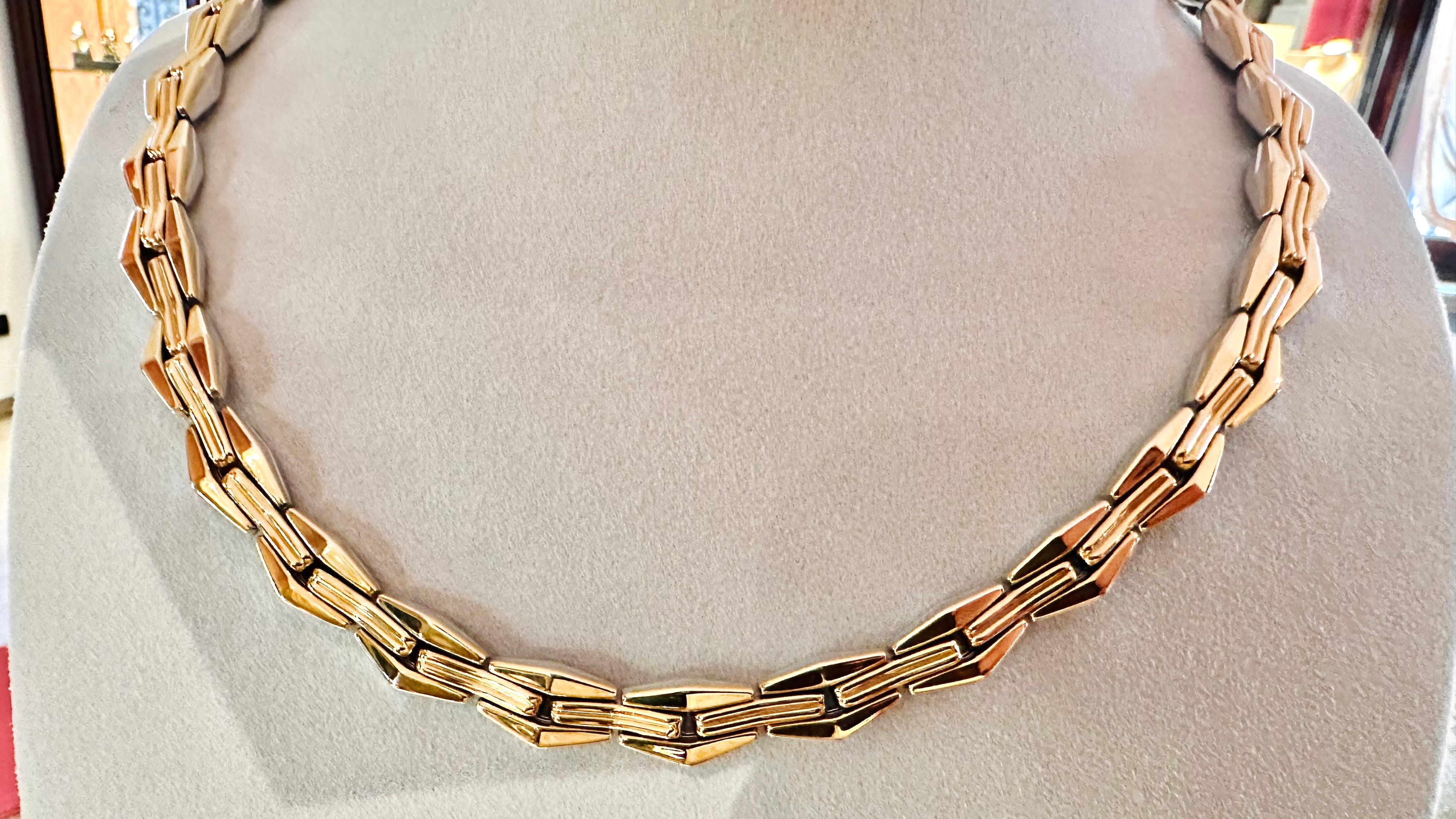 Contemporaneo Chimento: Eleganza Intrecciata di Oro 18 kt e Luce gr 40.70 in vendita