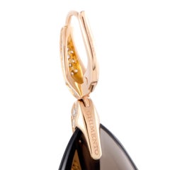 Chimento Elisir 18 Karat Gold Diamant Pave und Rauchquarz Cabochon-Tropfen