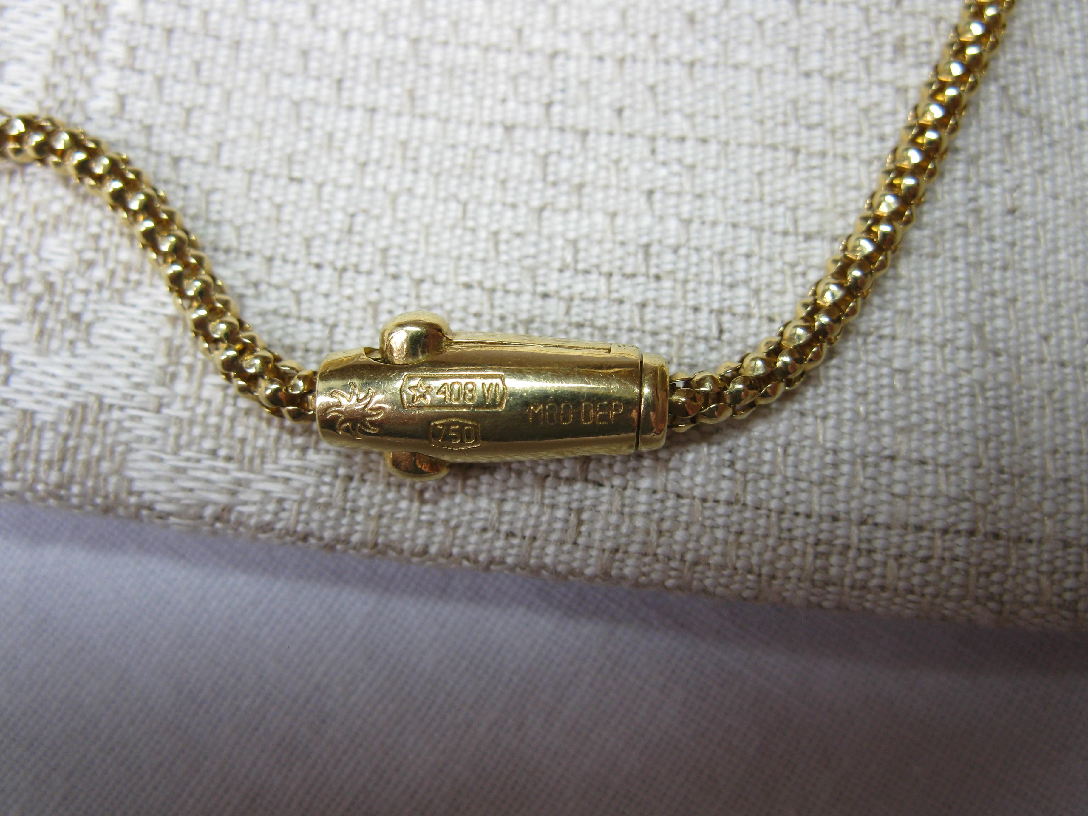 Chimento-Blumen-Halskette Citrin Tansanit Amethyst Peridot 18 Karat Gold Modern im Angebot 6