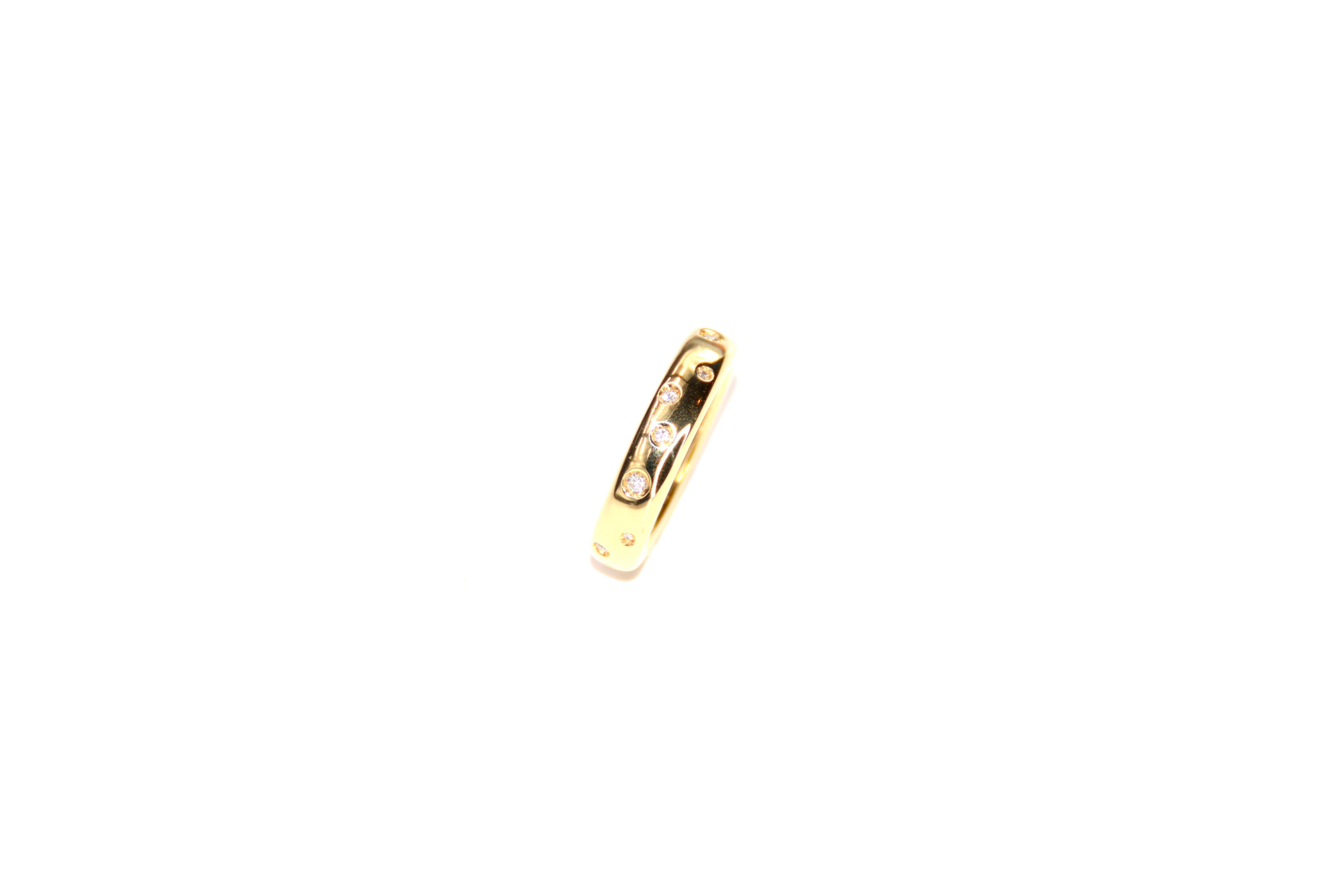 Modern Chimento Forever Brio Ring Adjustable Diamond Yellow Gold For Sale