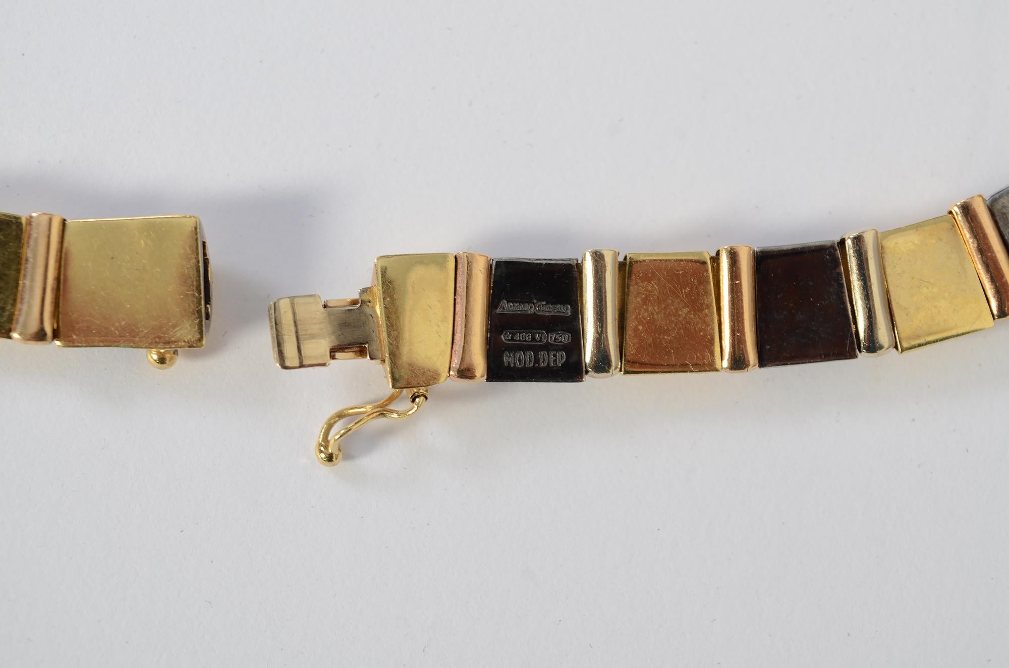 da uomo o donna Collana girocollo in oro e argento annerito di Chimento in vendita