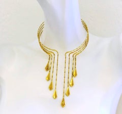 Chimento Gold Choker Necklace, circa 1990