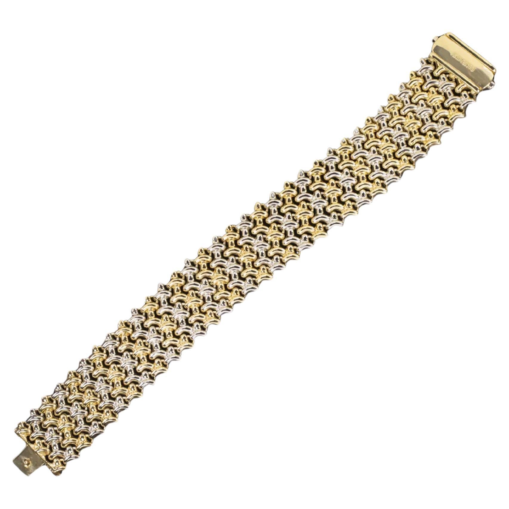 CHIMENTO italian 18 Carat Gold Diamond Bracelet For Sale