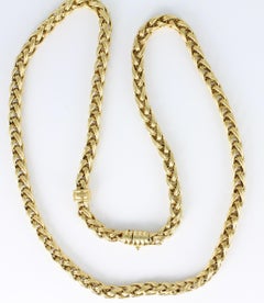 Chimento Italian 18 Karat Yellow Gold "Wreath" Chain/Necklace