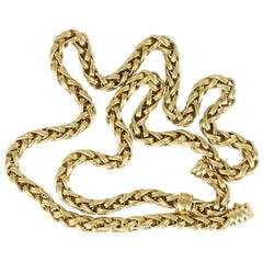 Chimento Italian 18 Karat Yellow Gold "Wreath" Chain/Necklace