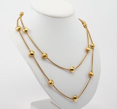 Collana lunga in oro di Chimento