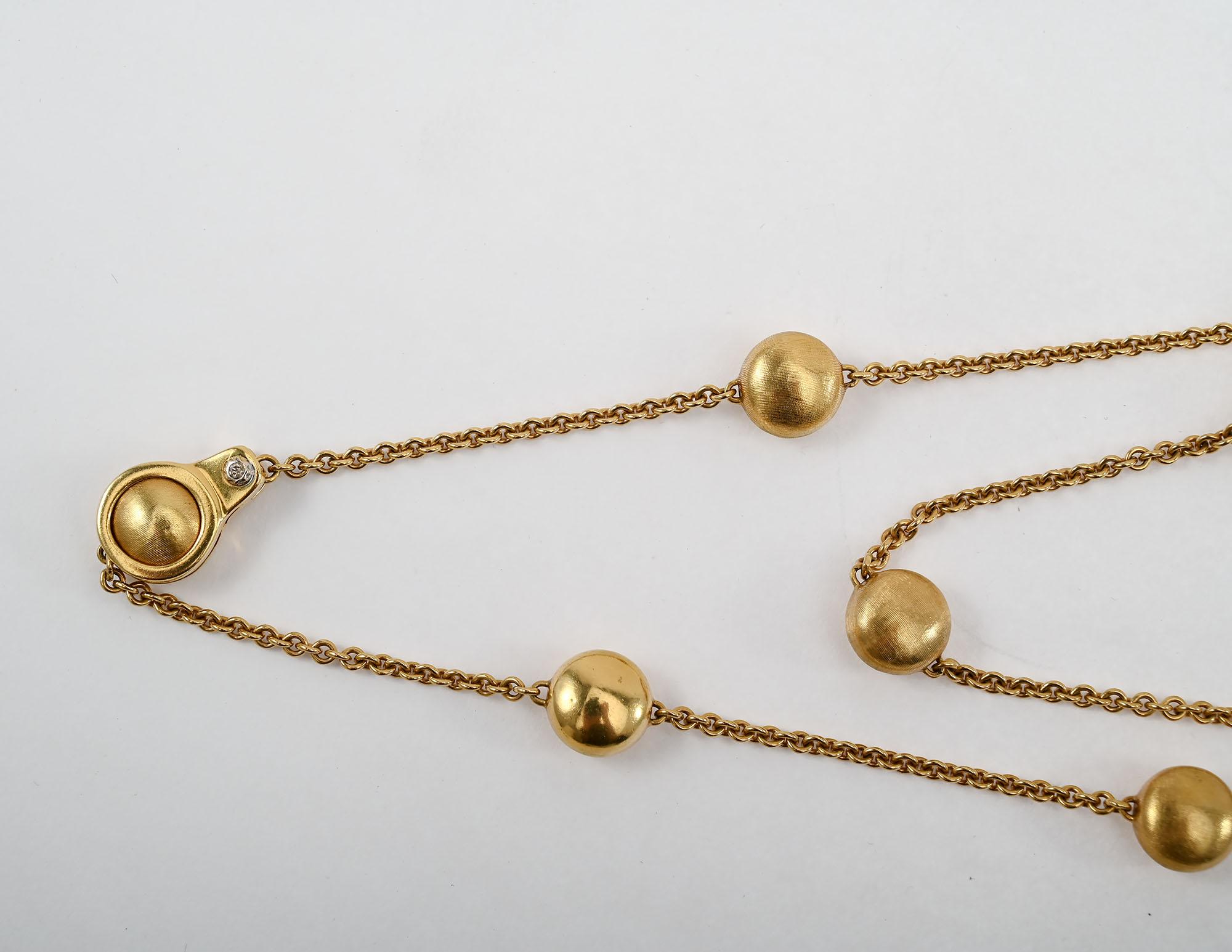 Chimento Lange Gold-Halskette im Zustand „Hervorragend“ im Angebot in Darnestown, MD