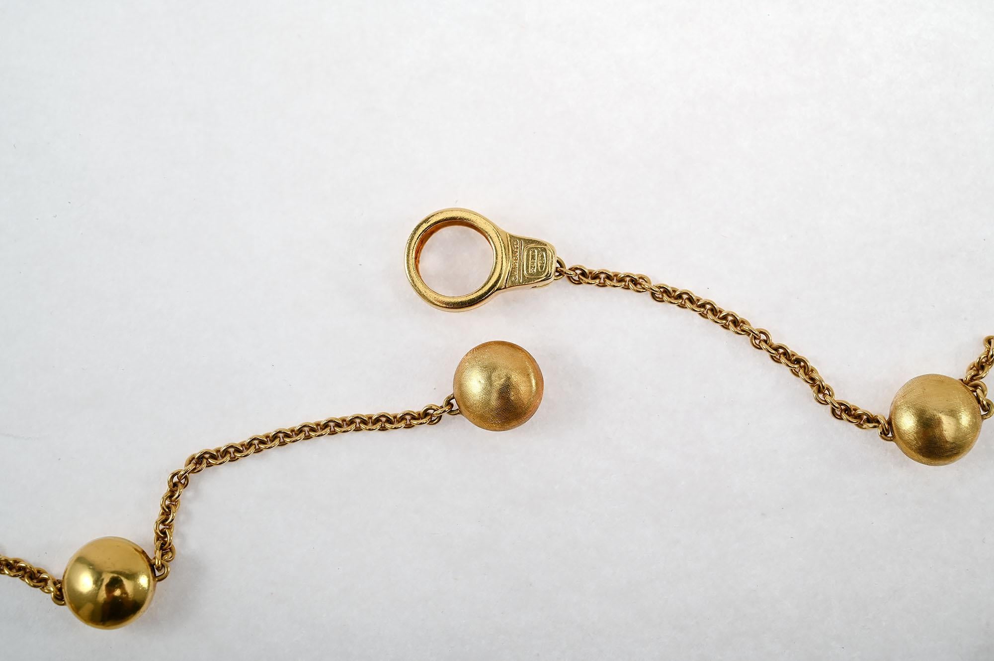 Chimento Lange Gold-Halskette für Damen oder Herren im Angebot