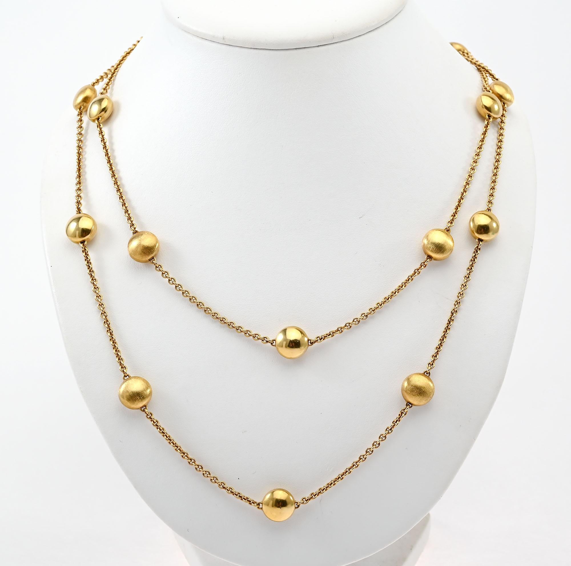 Chimento Lange Gold-Halskette im Angebot 1