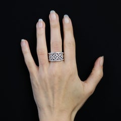 Chimento Modern Diamonds 18 Karat White Gold Band Ring